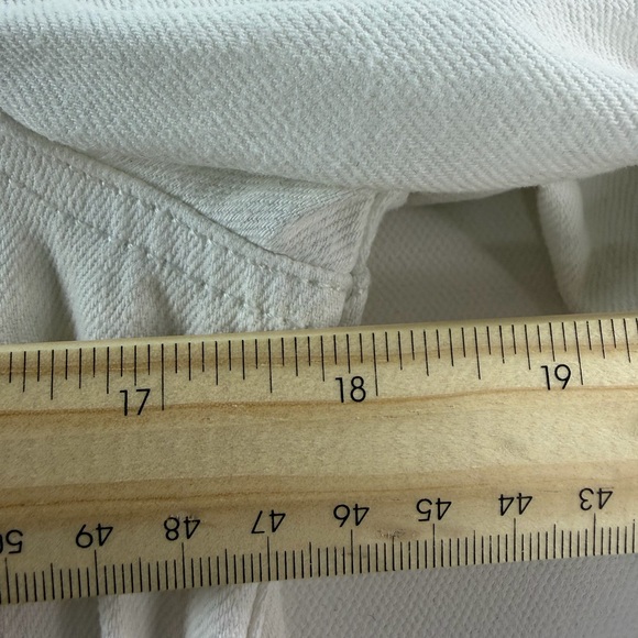 Vintage Polo Ralph Lauren Denim Trucker Jacket White Medium Oversized Boxy - Picture 10 of 12